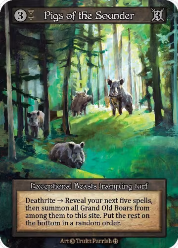 Pigs of the Sounder, Arthurian Legends — Sorcery card price