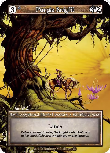 Purple Knight (Foil), Arthurian Legends — Sorcery card price