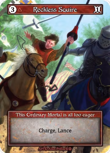 Reckless Squire (Foil), Arthurian Legends — Sorcery card price