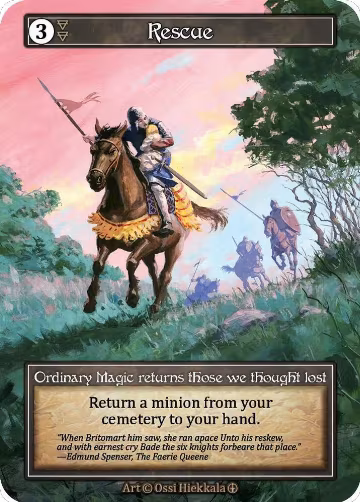 Rescue (Foil), Arthurian Legends — Sorcery card price