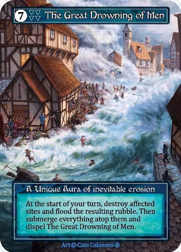 The Great Drowning of Men (Foil), Arthurian Legends — Sorcery card price