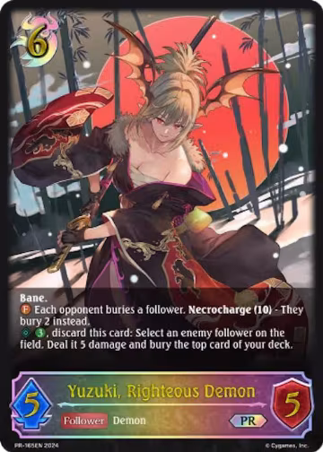 Yuzuki, Righteous Demon (PR-165EN), Shadowverse: Evolve Promo Cards — Shadowverse card price