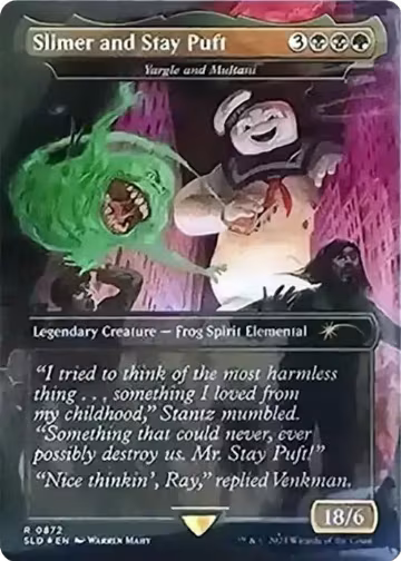 Slimer and Stay Puft - Yargle and Multani (Rainbow Foil) (872), Secret Lair Drop Series — Magic card price