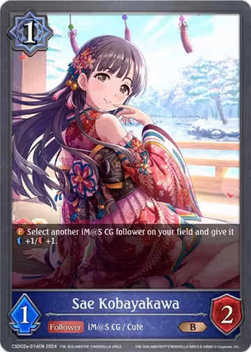 Sae Kobayakawa (CSD02a-014EN), THE IDOLM@STER CINDERELLA GIRLS — Shadowverse card price