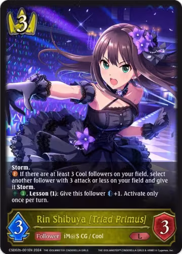 Rin Shibuya [Triad Primus] (CSD02b-001EN), THE IDOLM@STER CINDERELLA GIRLS — Shadowverse card price