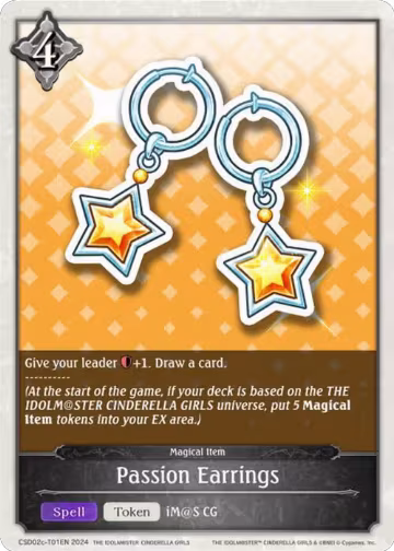 Passion Earrings (CSD02c-T01EN), THE IDOLM@STER CINDERELLA GIRLS — Shadowverse card price