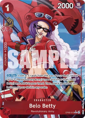 Belo Betty (Alternate Art) (OP05-015), Premium Booster -The Best- — One Piece card price