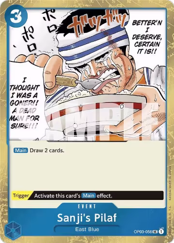 Sanji's Pilaf (Jolly Roger Foil) (OP03-056), Premium Booster -The Best- — One Piece card price