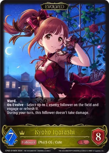 Kyoko Igarashi (Evolved) (CP02-019EN), THE IDOLM@STER CINDERELLA GIRLS — Shadowverse card price