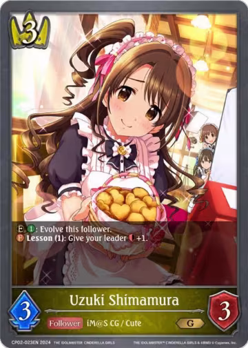 Uzuki Shimamura (CP02-023EN), THE IDOLM@STER CINDERELLA GIRLS — Shadowverse card price