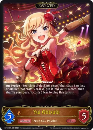 Yui Ohtsuki (Evolved) (CP02-054EN), THE IDOLM@STER CINDERELLA GIRLS — Shadowverse card price