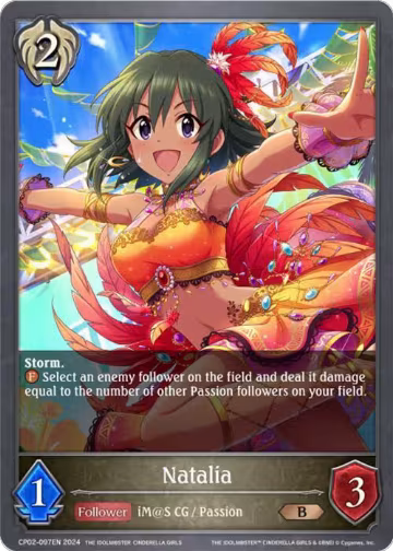 Natalia (CP02-097EN), THE IDOLM@STER CINDERELLA GIRLS — Shadowverse card price
