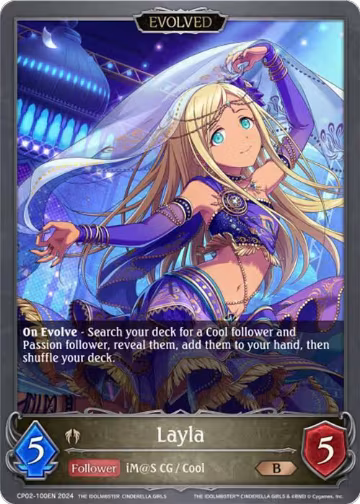 Layla (Evolved) (CP02-100EN), THE IDOLM@STER CINDERELLA GIRLS — Shadowverse card price