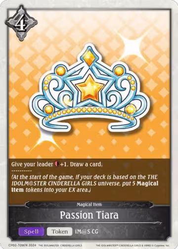 Passion Tiara (CP02-T09EN), THE IDOLM@STER CINDERELLA GIRLS — Shadowverse card price