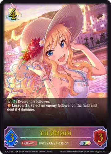 Yui Ohtsuki (SL) (CP02-SL11EN), THE IDOLM@STER CINDERELLA GIRLS — Shadowverse card price