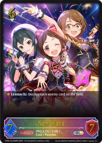 New Wave (a) (SL) (CP02-SL20aEN), THE IDOLM@STER CINDERELLA GIRLS — Shadowverse card price