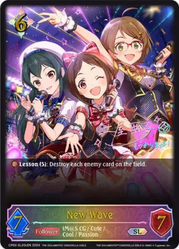 New Wave (c) (SL) (CP02-SL20cEN), THE IDOLM@STER CINDERELLA GIRLS — Shadowverse card price