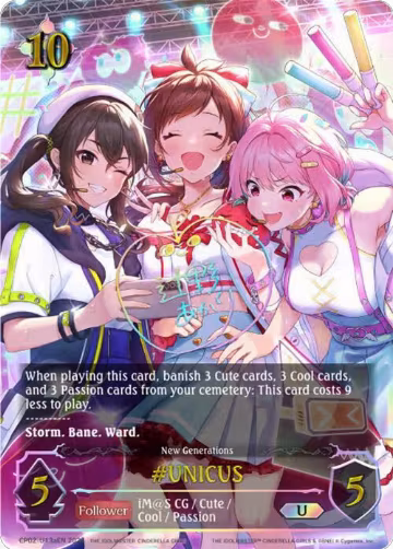 #UNICUS (a) (U) (CP02-U13aEN), THE IDOLM@STER CINDERELLA GIRLS — Shadowverse card price
