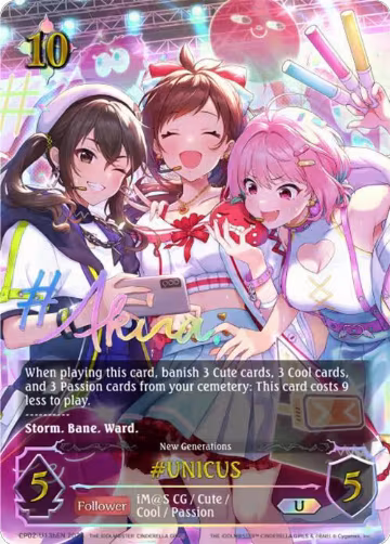 #UNICUS (b) (U) (CP02-U13bEN), THE IDOLM@STER CINDERELLA GIRLS — Shadowverse card price