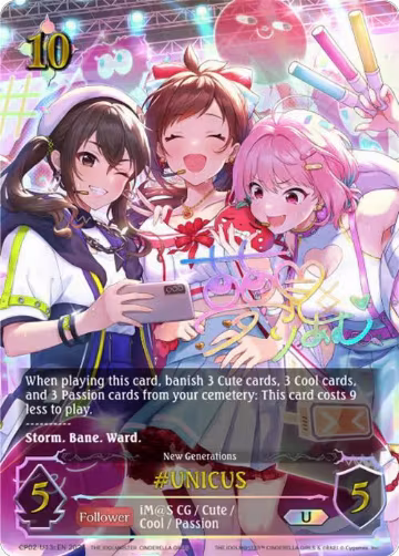 #UNICUS (c) (U) (CP02-U13cEN), THE IDOLM@STER CINDERELLA GIRLS — Shadowverse card price