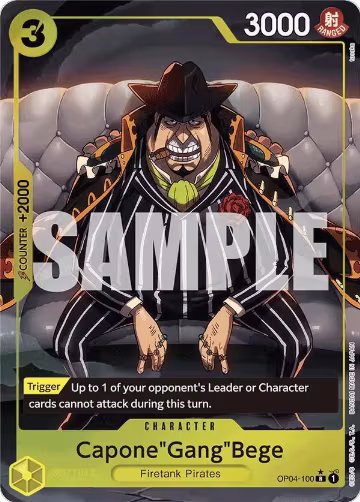 Capone"Gang"Bege (OP04-100) (Alternate Art) (OP04-100), Premium Booster -The Best- — One Piece card price