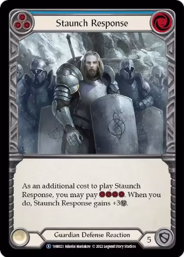 Staunch Response (Blue) (1HB023) — card price