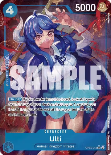 Ulti (Alternate Art) (OP05-043), Premium Booster -The Best- — One Piece card price