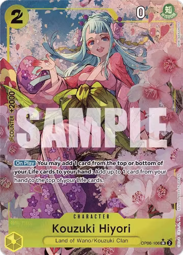 Kouzuki Hiyori (Alternate Art) (OP06-106), Premium Booster -The Best- — One Piece card price