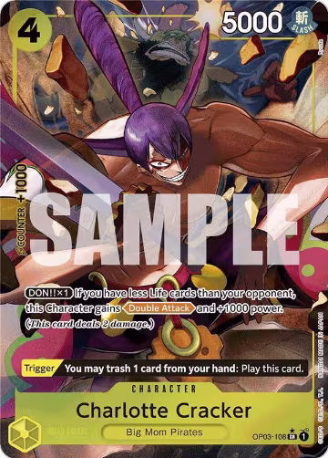 Charlotte Cracker (Alternate Art) (OP03-108), Premium Booster -The Best- — One Piece card price