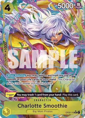 Charlotte Smoothie (Alternate Art) (OP03-110), Premium Booster -The Best- — One Piece card price