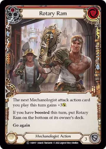 Rotary Ram (Red) (1HD017), Historic Pack 1 Blitz Deck: Dash — Flesh & Blood card price