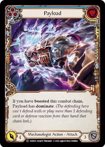 Payload (Blue) (1HD024), Historic Pack 1 Blitz Deck: Dash — Flesh & Blood card price