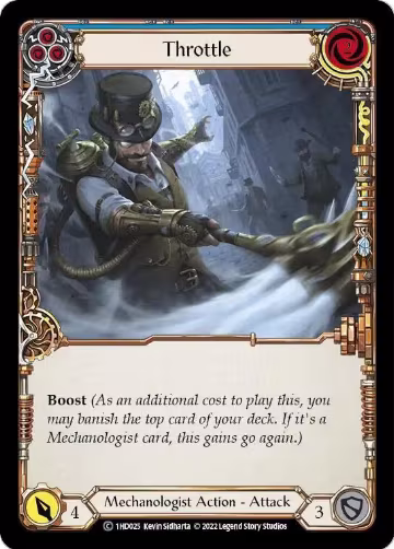 Throttle (Blue) (1HD025), Historic Pack 1 Blitz Deck: Dash — Flesh & Blood card price