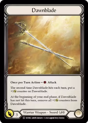 Dawnblade (1HT002), Historic Pack 1 Blitz Deck: Dorinthea — Flesh & Blood card price