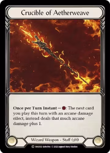 Crucible of Aetherweave (1HK002), Historic Pack 1 Blitz Deck: Kano — Flesh & Blood card price