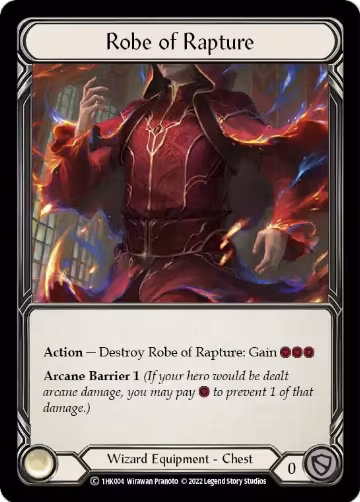 Robe of Rapture (1HK004), Historic Pack 1 Blitz Deck: Kano — Flesh & Blood card price