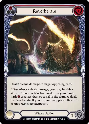 Reverberate (Red) (1HK009), Historic Pack 1 Blitz Deck: Kano — Flesh & Blood card price