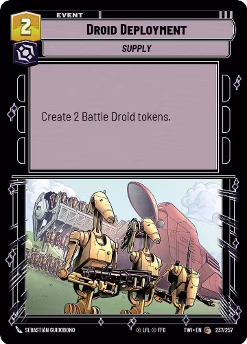 Droid Deployment (237/257), Twilight of the Republic — Star Wars card price