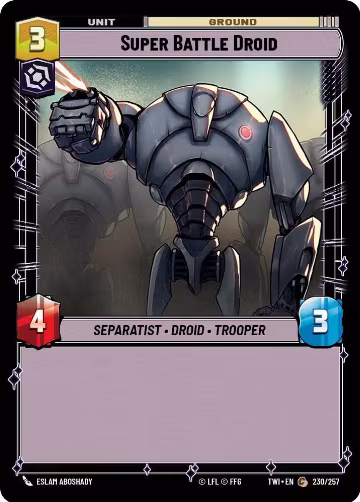 Super Battle Droid (230/257), Twilight of the Republic — Star Wars card price