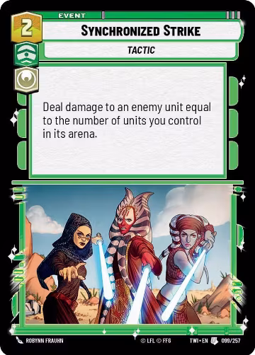 Synchronized Strike (099/257), Twilight of the Republic — Star Wars card price