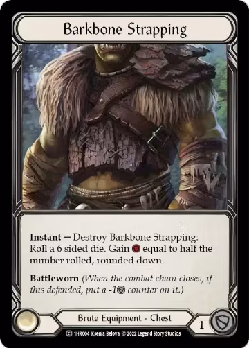 Barkbone Strapping (1HR004), Historic Pack 1 Blitz Deck: Rhinar — Flesh & Blood card price