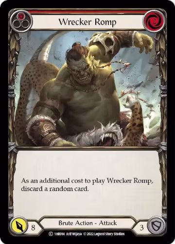 Wrecker Romp (Red) (1HR014), Historic Pack 1 Blitz Deck: Rhinar — Flesh & Blood card price