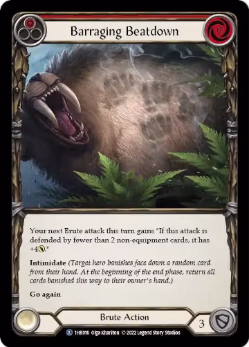 Barraging Beatdown (Red) (1HR016) — card price