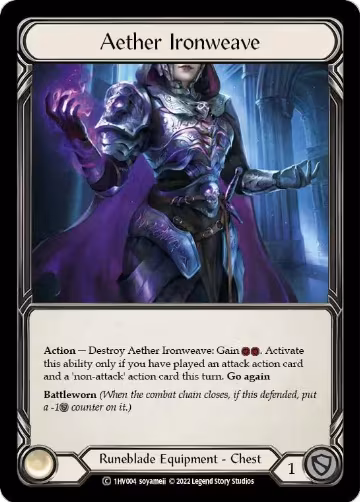 Aether Ironweave (1HV004), Historic Pack 1 Blitz Deck: Viserai — Flesh & Blood card price