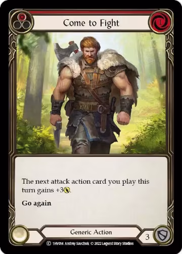 Come to Fight (Red) (1HV014), Historic Pack 1 Blitz Deck: Viserai — Flesh & Blood card price