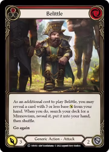 Belittle (Red) (1HV015), Historic Pack 1 Blitz Deck: Viserai — Flesh & Blood card price