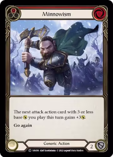Minnowism (Red) (1HV016), Historic Pack 1 Blitz Deck: Viserai — Flesh & Blood card price
