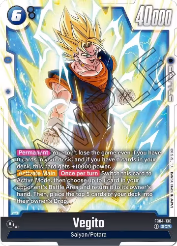 Vegito - FB04-130 (FB04-130), Ultra Limit — DB Fusion card price