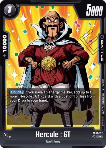 Hercule : GT (Tournament Pack 04) (FB03-132), Tournament and Championship Promos — DB Fusion card price