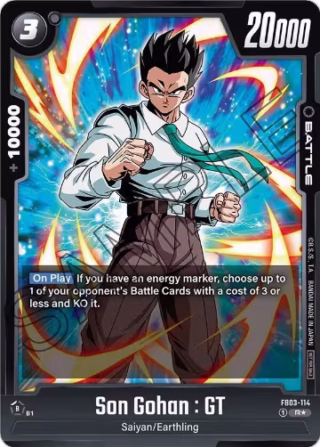 Son Gohan : GT (Tournament Pack 04) (FB03-114), Tournament and Championship Promos — DB Fusion card price